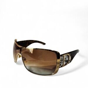 Dior IndiNight 2 Sunglasses Gold / Brown with Dust Bag